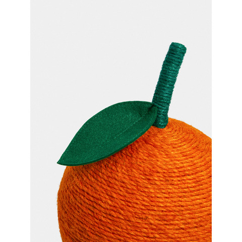Tangerine Cat Scratching Ball by Vetreska