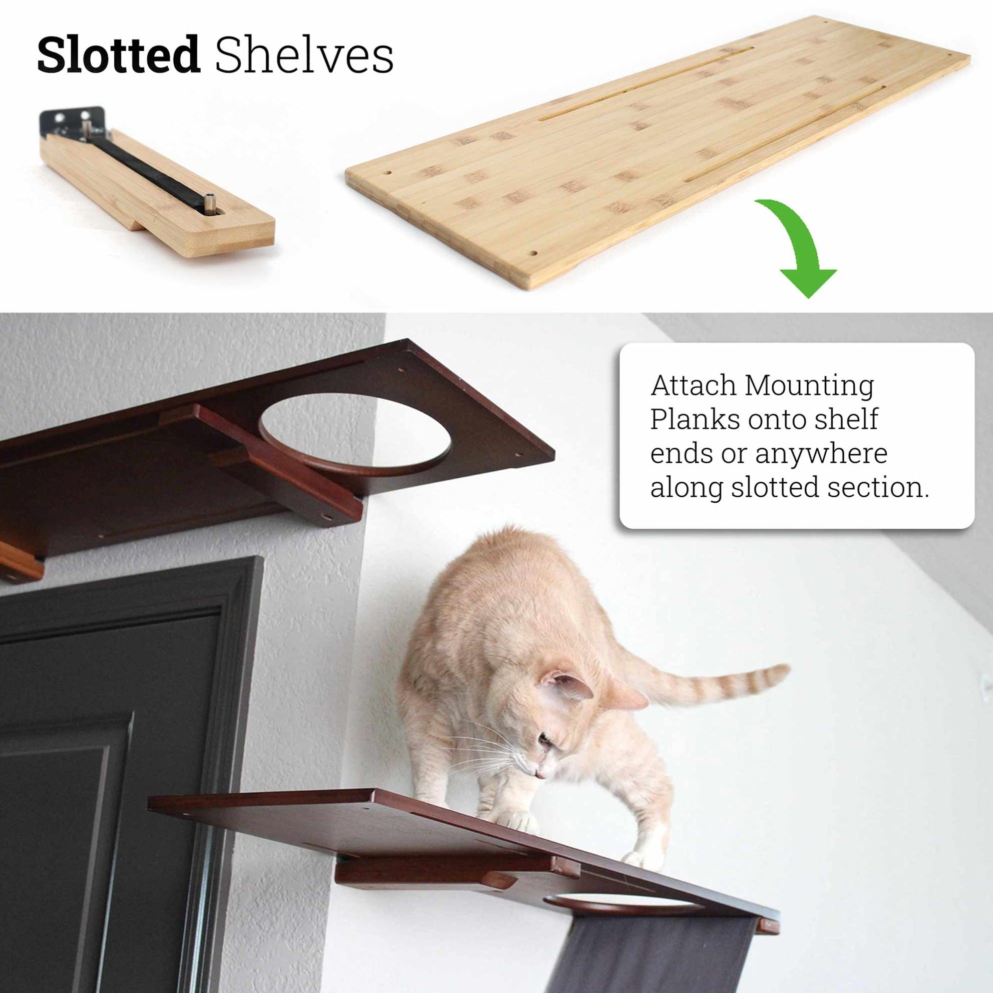 Wall-Mounted Cat Shelf by Catastrophic Creations