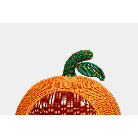 Tangerine Rattan Pet Bed by Vetreska