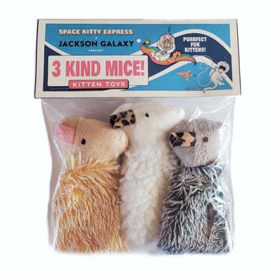 3 Kind Mice: Space Kitty Express & Jackson Galaxy - 3 Pack Refillable Mice