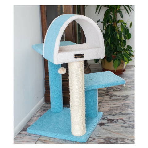 30-inch Faux Fleece Kitten Tree, Sky Blue by Armarkat