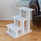 Classic Faux Fleece Pet Stairs (3 Steps), Ivory by Armarkat