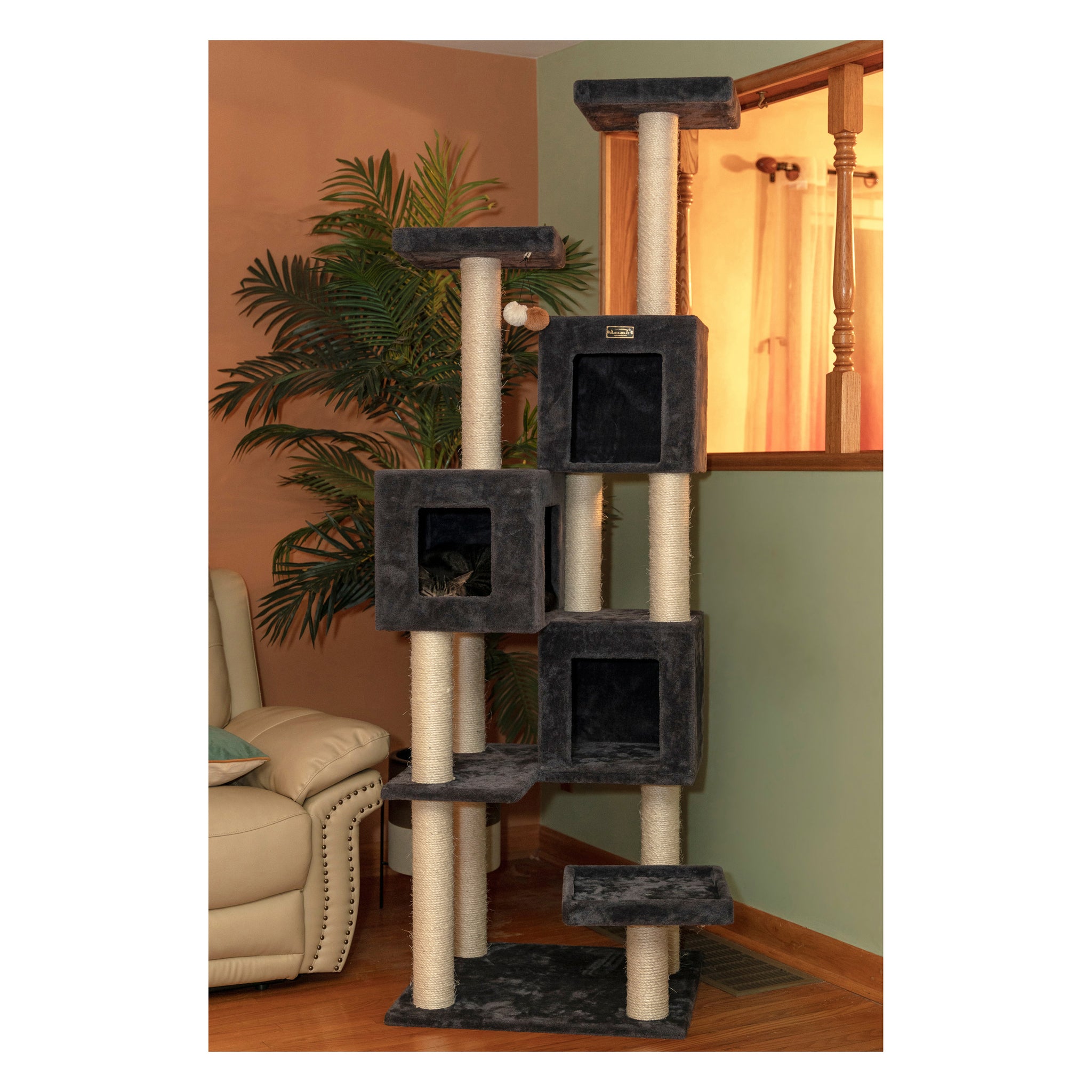 Classic 80-inch Giant Cat Tower for Multiple Cats by Armarkat