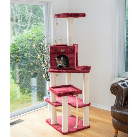 Classic 69-inch Ultra-Thick Faux Fur Cat Tree by Armarkat