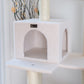 Classic 57-inch Faux Fleece Cat Tree, Ivory by Armarkat