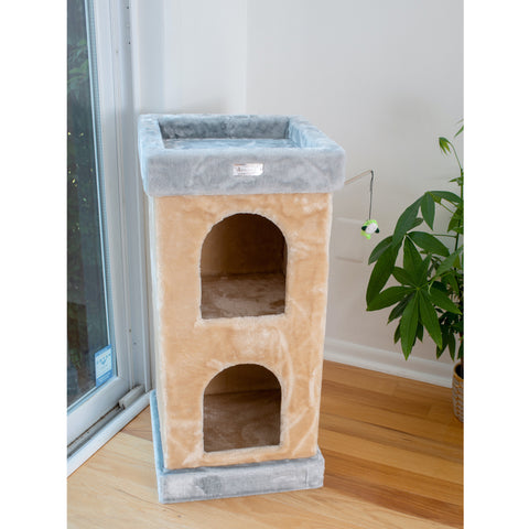 Premium Faux Fur Kitten Tree Tower by Armarkat