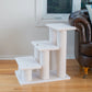 Classic Faux Fleece Pet Stairs (3 Steps), Ivory by Armarkat