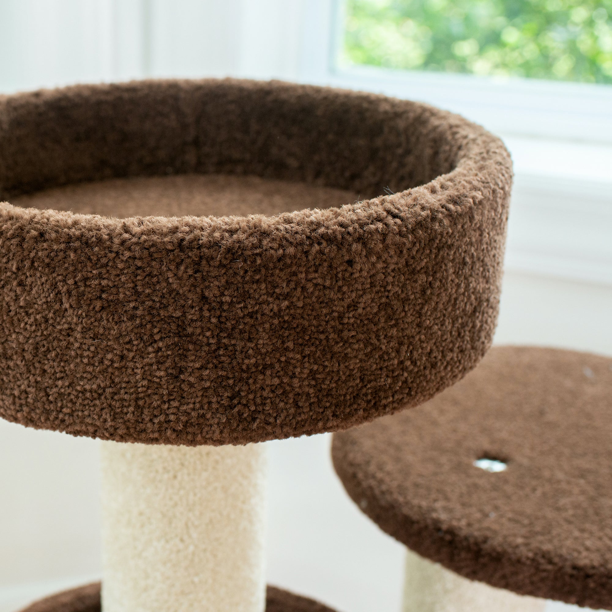 Premium Fiber Carpet Kitten Tree, Coffee Brown by Armarkat