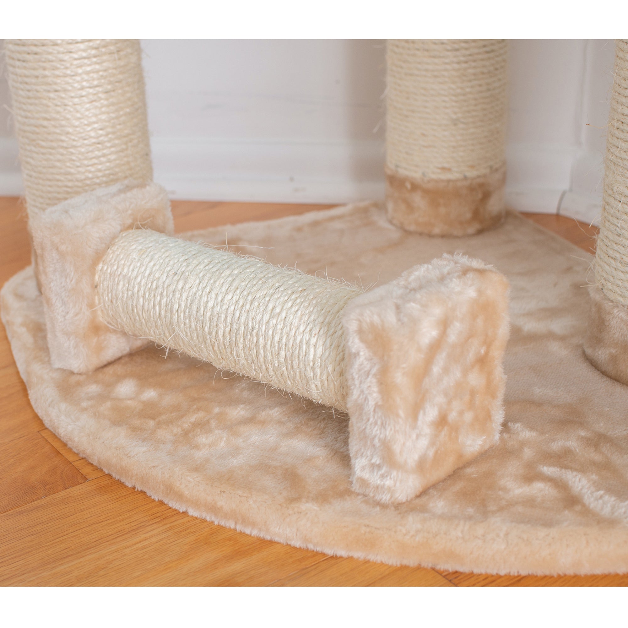 74-inch Faux Fur Cat Tree, Beige by Armarkat