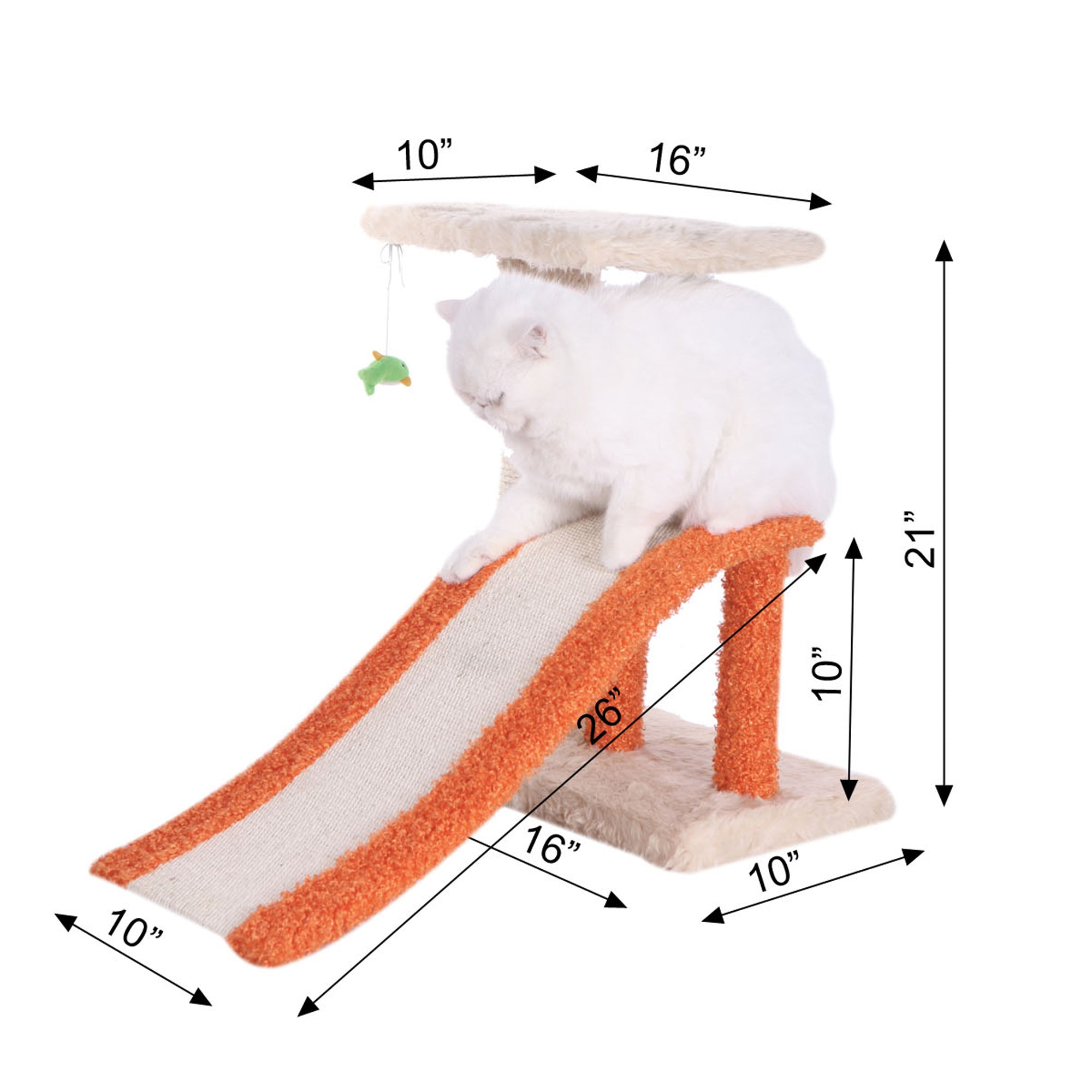 Premium Kitten Scratcher with Ramp by Armarkat