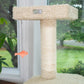 Premium 57" Soft Heavy-Carpet Cat Tree, Khaki by Armarkat