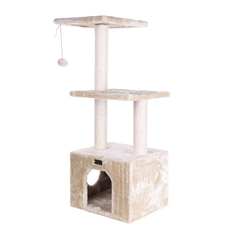 39-inch Faux Fur Kitten Tree, Beige by Armarkat