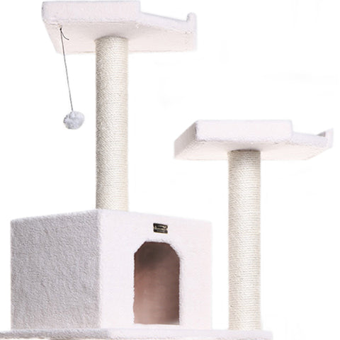 Classic 78-Inch Faux Fleece Cat Tree, Ivory by Armarkat