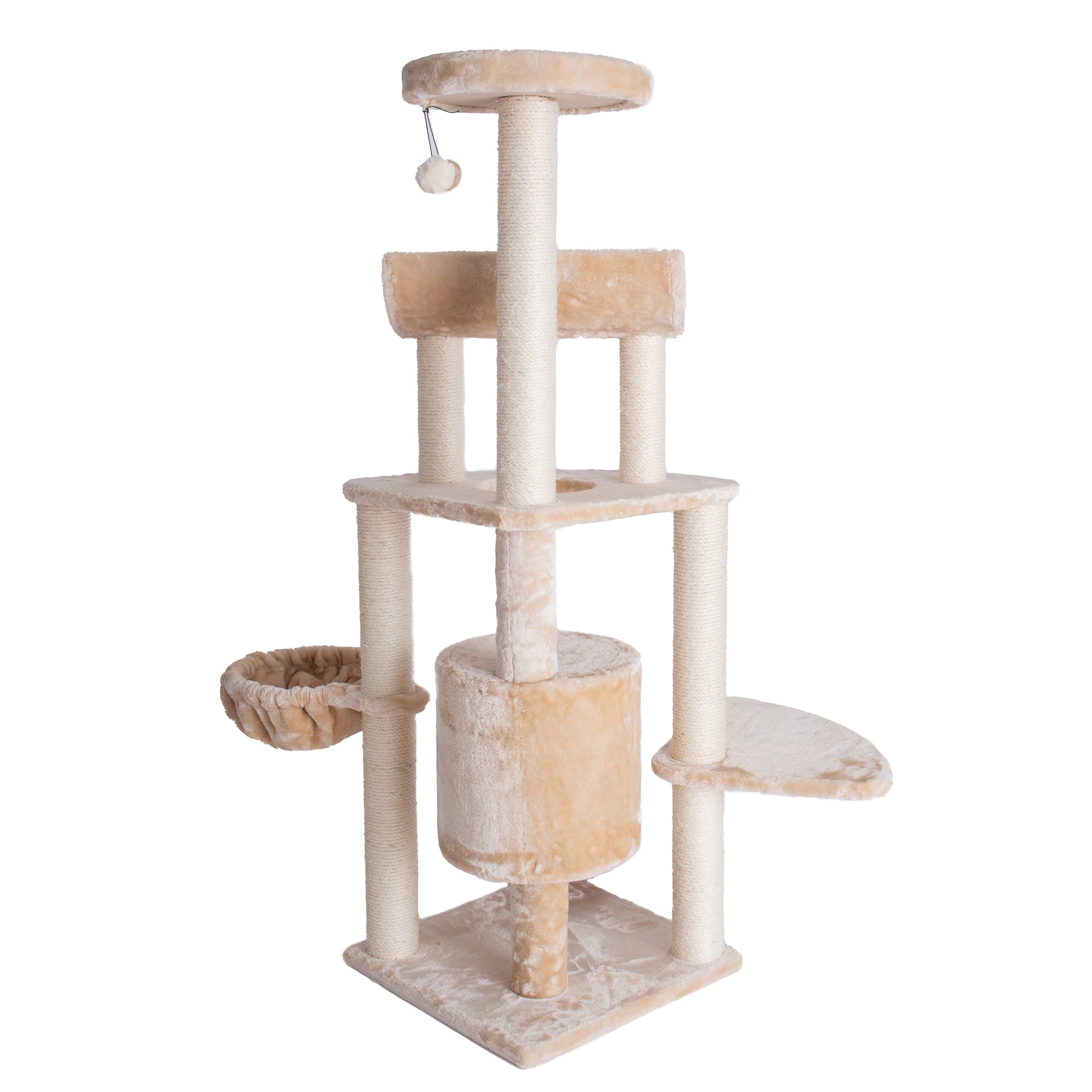 Classic Faux Fur Cat Tree, Beige by Armarkat