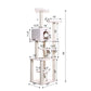 Classic 78-Inch Faux Fleece Cat Tree, Ivory by Armarkat