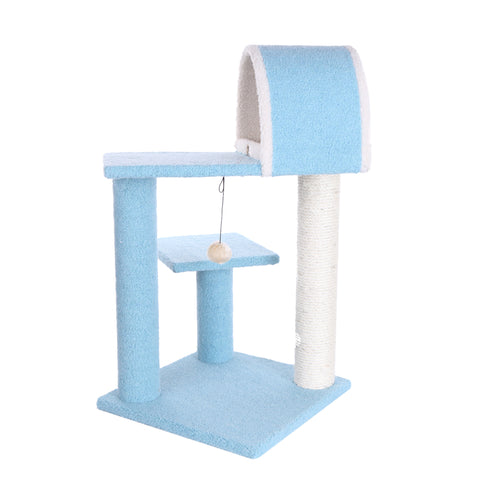 30-inch Faux Fleece Kitten Tree, Sky Blue by Armarkat
