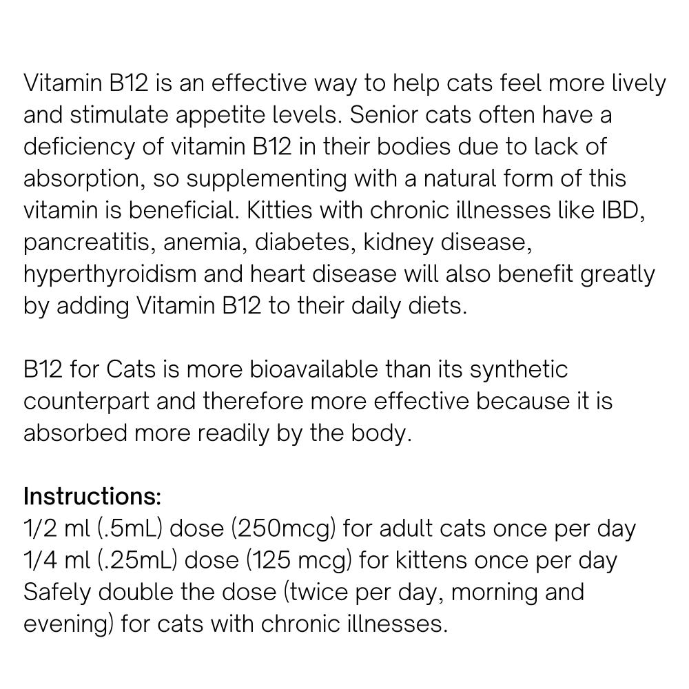 B12 For Cats Dietary Supplement