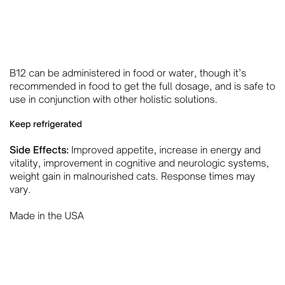 B12 For Cats Dietary Supplement