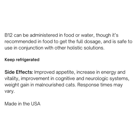 B12 For Cats Dietary Supplement