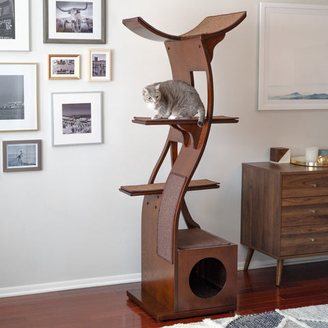 Lotus Cat Tower by The Refined Feline