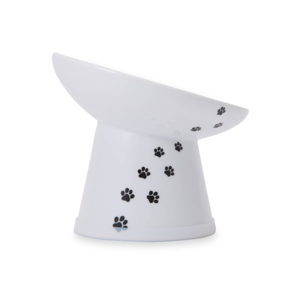Tilted Raised Cat Food Bowl by Necoichi