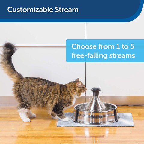 360 Degree Stainless Steel Pet Fountain by PetSafe Drinkwell