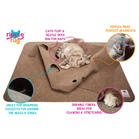 The Ripple Rug - Cat Activity Mat - Made In the USA – THE RIPPLE RUG