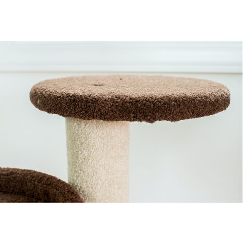 Premium Fiber Carpet Kitten Tree, Coffee Brown by Armarkat