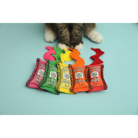 Taco Sauce Cat Toy Set