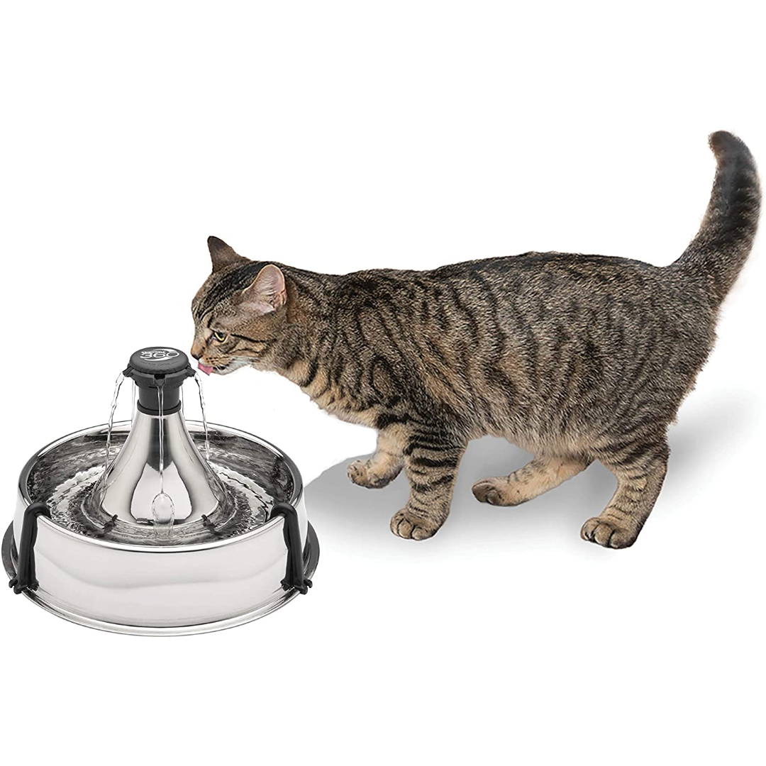 360 Degree Stainless Steel Pet Fountain by PetSafe Drinkwell