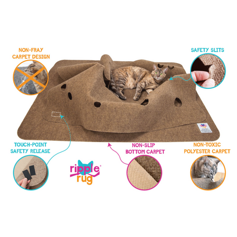 Ripple Rug Cat Activity Mat: Endless Fun for Your Feline!