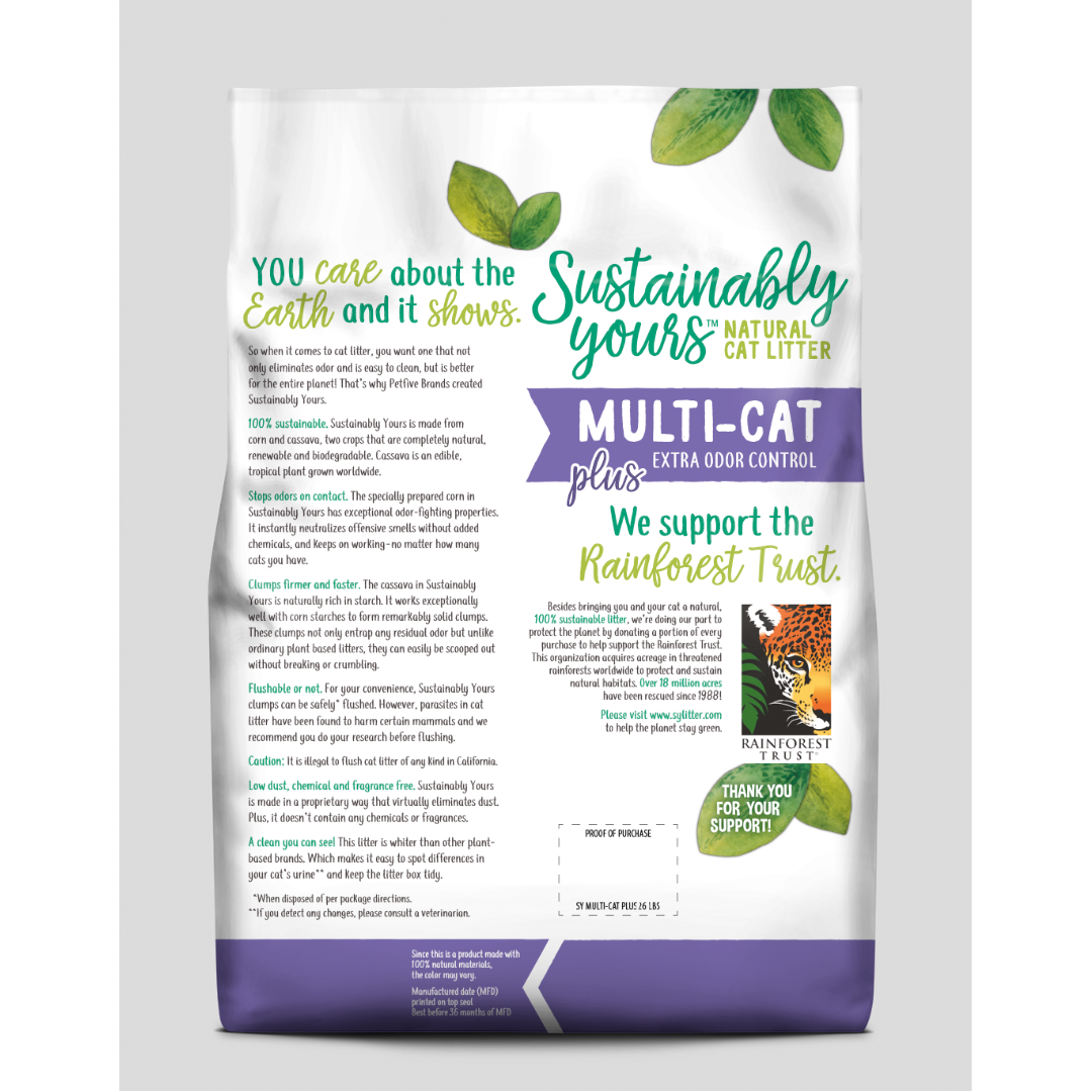 Sustainably Yours Natural Cat Litter - 13 lbs