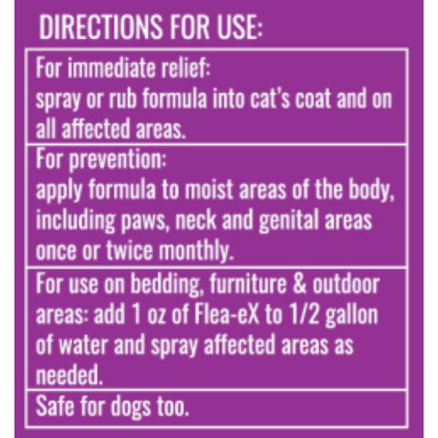 Flea-eX - Flea Treatment & Repellent for Cats by Feline Essential