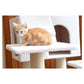 Classic 77-Inch Real Wood Cat Tree, Multi-Levels With Ramp, Three Perches, Two Condos, Ivory by Armarkat