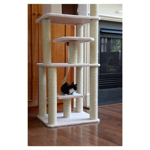 Classic 78-Inch Faux Fleece Cat Tree, Ivory by Armarkat