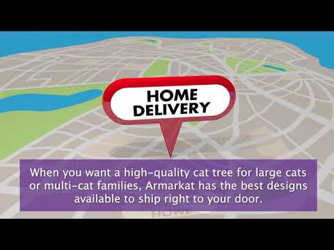 78-inch Faux Fur Cat Tree, Silver Gray by Armarkat