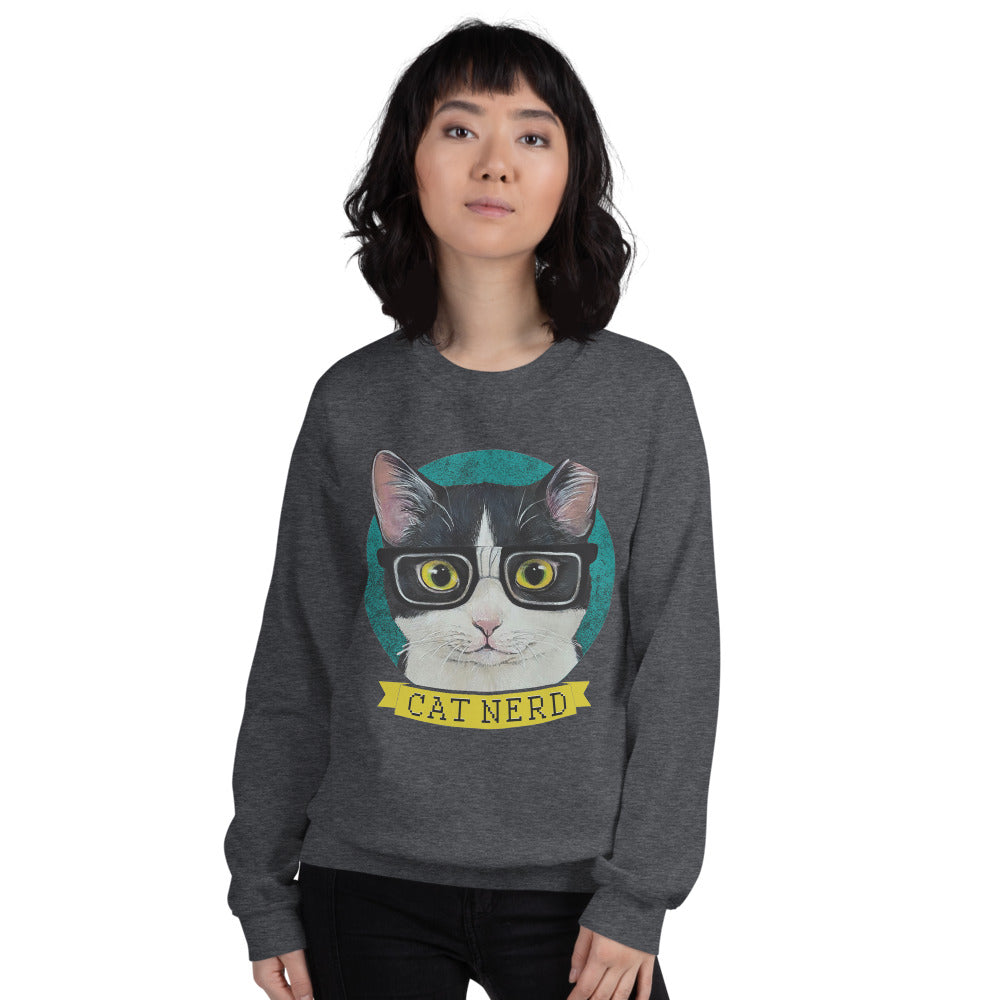 Cat Nerd Unisex Sweatshirt