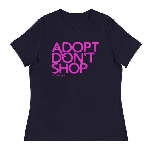 Women's Relaxed Shirt: ADOPT DON'T SHOP