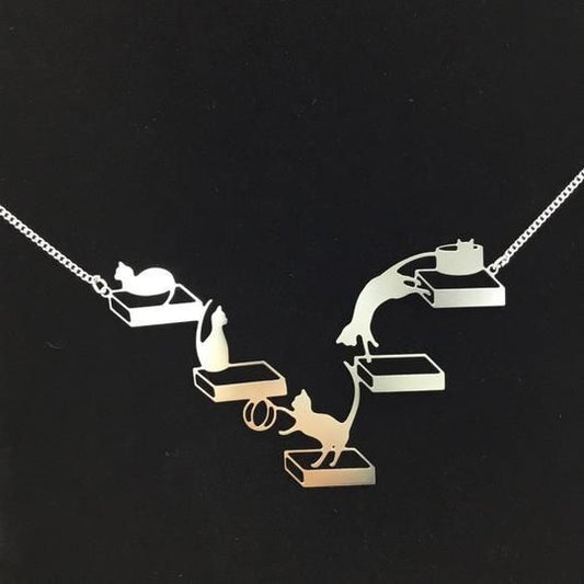 Cat Necklace by Cat Modern - "Cat's Play"