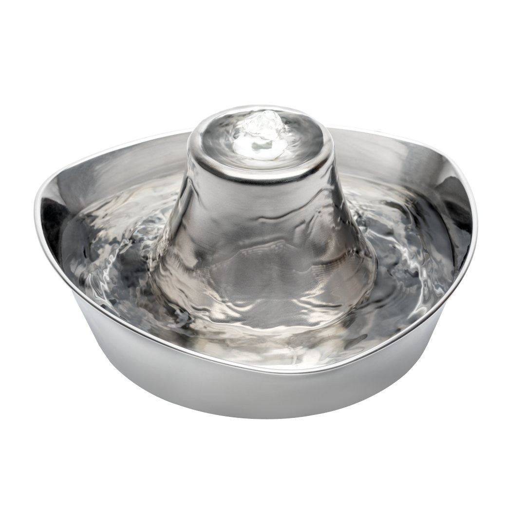 Seaside Stainless Pet Fountain by PetSafe Drinkwell